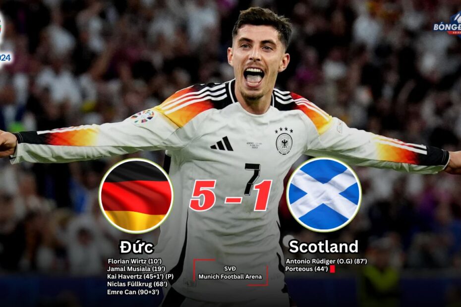 Đức 5-1 Scotland