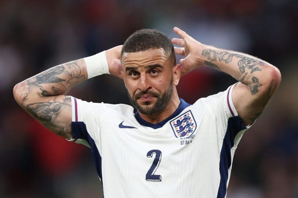 Kyle Walker là sự lựa chọn số 1 ở vị trí hậu vệ phải của tuyển Anh. 